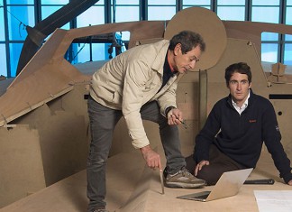 Le moule de Safran et Banque Populaire prend forme Maquette Safran