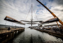 Spindrift Racing remis à l´eau à Lorient Spindrift Racing remise à l`eau 2014