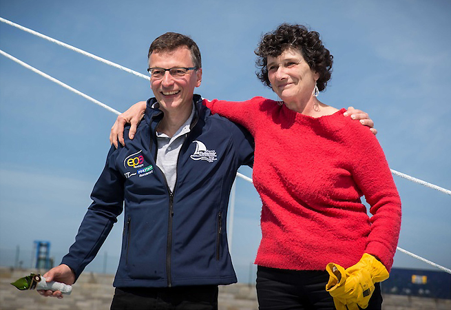 Pierrick Tollemer et Isabelle Autissier Pierrick Tollemer et Isabelle Autissier