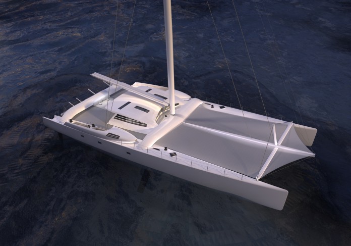 la transformation du maxi-catamaran Orange II