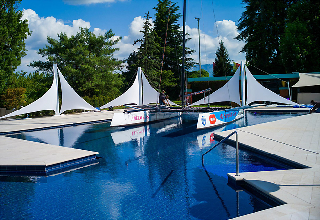 Genolier dans une piscine Genolier dans une piscine