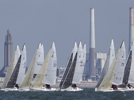 Premier jour de compétition au grand complet Normandy Sailing Week 2014