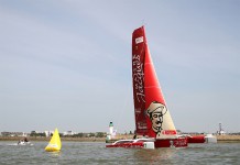 Loïc Féquet premier à Saint-Nazaire Maître Jacques arrivée Record SNSM