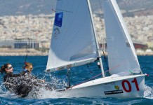 Camille Lecointre et Hélène Defrance 7e à Athènes lecointre et Defrance 470 en 2014