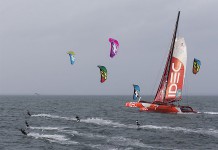 Francis Joyon invite ses amis kitesurfers à le rejoindre IDEC et kitesurfeurs