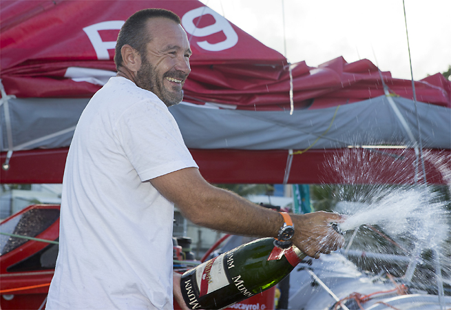 Lalou Roucayrol arrivée Rhum 2014 Lalou Roucayrol arrivée Rhum 2014