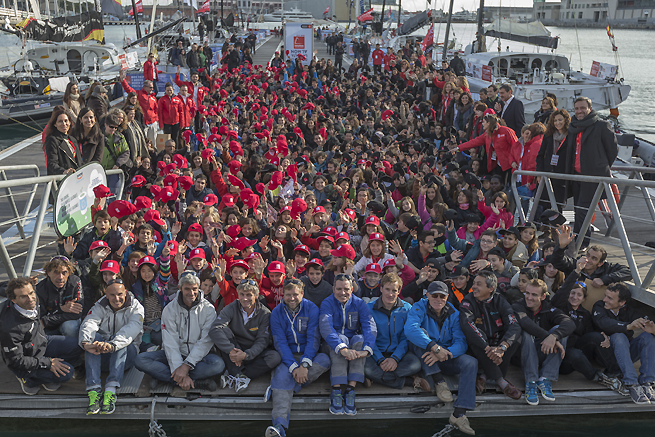 Les skippers à Barcelone Les skippers à Barcelone
