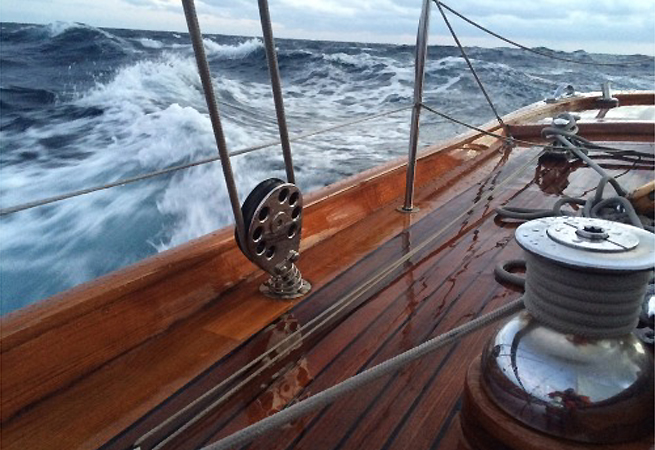 A bord de The Blue Peter A bord de The Blue Peter