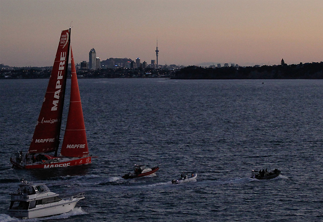 Arrivée Mapfre Auckland Arrivée Mapfre Auckland