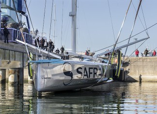 Le nouveau Safran mis à l´eau à Lorient Mise à l`eau Safran 2