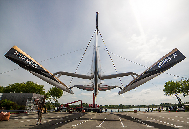 Mise à l`eau Spindrift 2 mai 2015 Mise à l`eau Spindrift 2 mai 2015