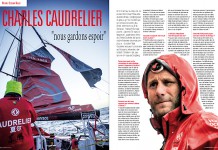 Charles Caudrelier sur le démâtage de Dongfeng dans le nouveau Course Au Large CAL juin 2015 Caudrelier