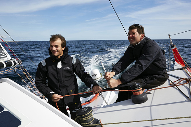 Nicolas Troussel et Corentin Horeau sur Bretagne - Crédit Mutuel Élite Nicolas Troussel et Corentin Horeau sur Bretagne - Crédit Mutuel Élite