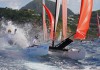 114 coureurs, 4 journées de régate en F18 à St-Barth St Bart f18