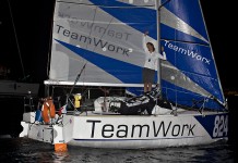 Justine Mettraux sur le circuit Figaro en 2016 et 2017 avec TeamWork