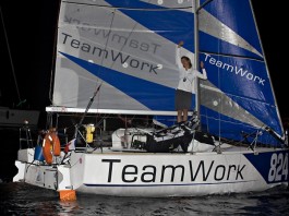 Justine Mettraux sur le circuit Figaro en 2016 et 2017 avec TeamWork