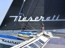 Maserati Multi 70 dans les alizés