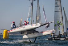Solune Robert et Antoine Rucart survolent à Quiberon