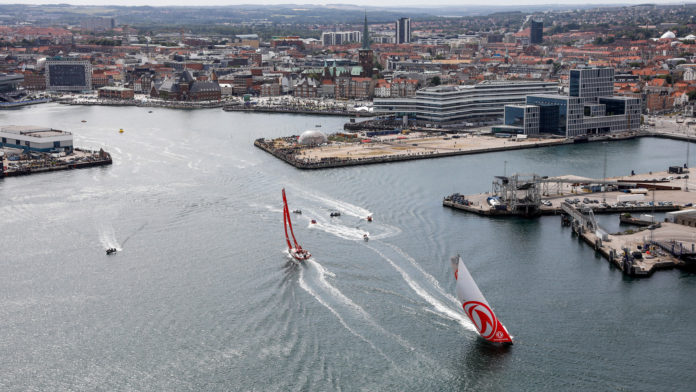 Leg 11, from Gothenburg to The Hague, day 02. LIVE coverage as the fleet round the Aarhus Fly-By mark. 22 June, 2018.