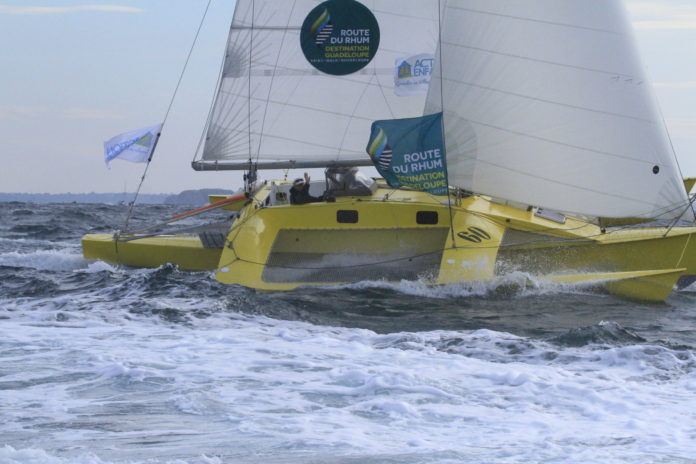 Loic Peyron départ Route du Rhum 2018