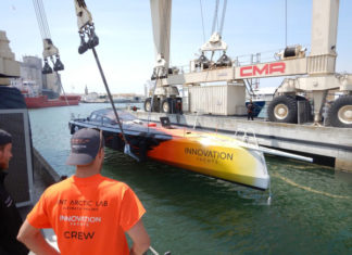 Remise à l’eau de l’Open60AAL Innovation Yachts