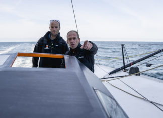 Kévin Escoffier et Nicolas Lunven au départ de la Rolex Fastnet Race