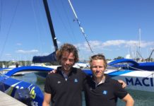François Gabart avec Gwénolé Gahinet sur la Brest Atlantiques