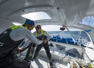 Transat Jacques Vabre. L’IMOCA Advens s’arrête à Cherbourg poir un souci de vérin