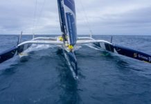 Brest Atlantiques. Arrivée du Maxi Edmond de Rothschild Maxi Edmond de Rothschild - Franck Cammas Charles Caudrelier