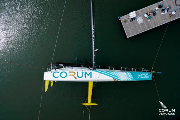 Test de stabilité pour l'Imoca Corum L'Epargne