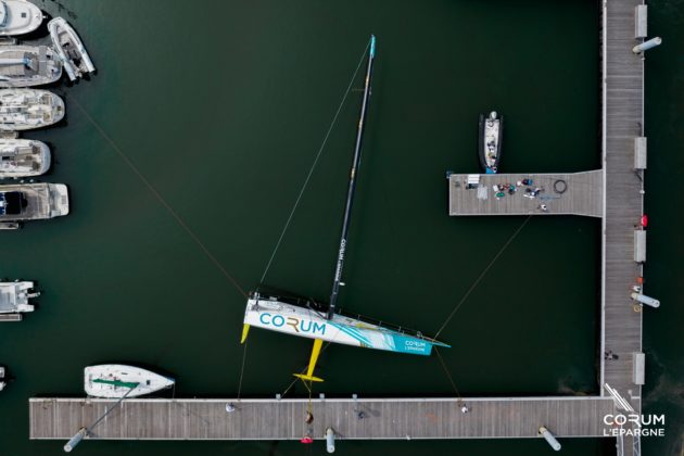 Test de stabilité pour l'Imoca Corum L'Epargne