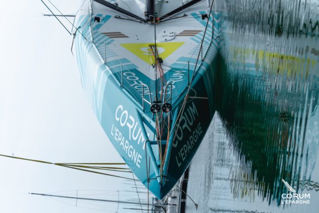 Test de stabilité pour l'Imoca Corum L'Epargne