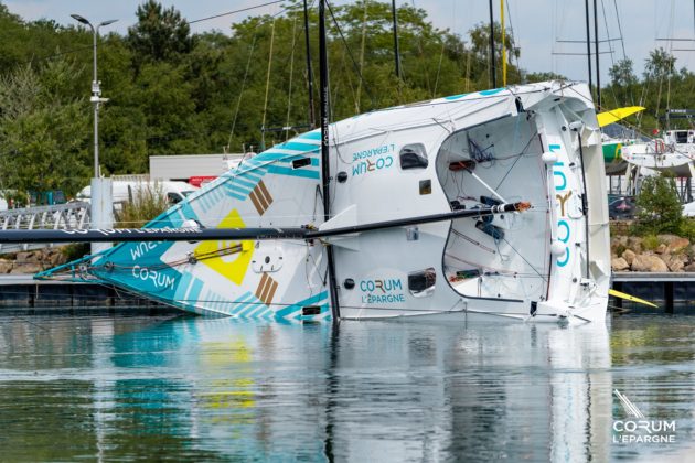 Test de stabilité pour l'Imoca Corum L'Epargne