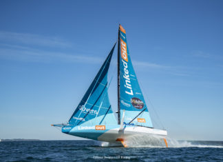Vendée Globe. Les nouvelles couleurs de l’Imoca de Thomas Ruyant Thomas Ruyant photo Pierre Bouras