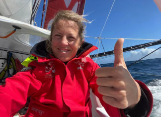 Vendée Arctique Les Sables d’Olonne. Passage de la première marque et parcours raccourci
