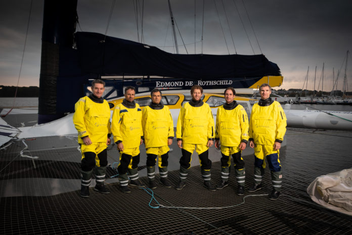 le Maxi Edmond de Rothschild et son équipage