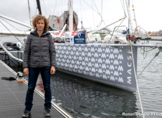 Vendée Globe. Isabelle Joschke : “Entre l’envie et le stress ! “ La skipper franco-allemande Isabelle Joschke pose pour un portrait officiel Vendee Globe
