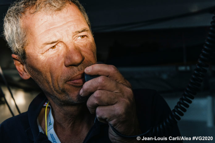Le skipper français Sebastien Destremau