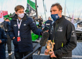 Vendée Globe. Les réactions des skippers avant de partir Skipper Benjamin Dutreux, OMIA - Water Family