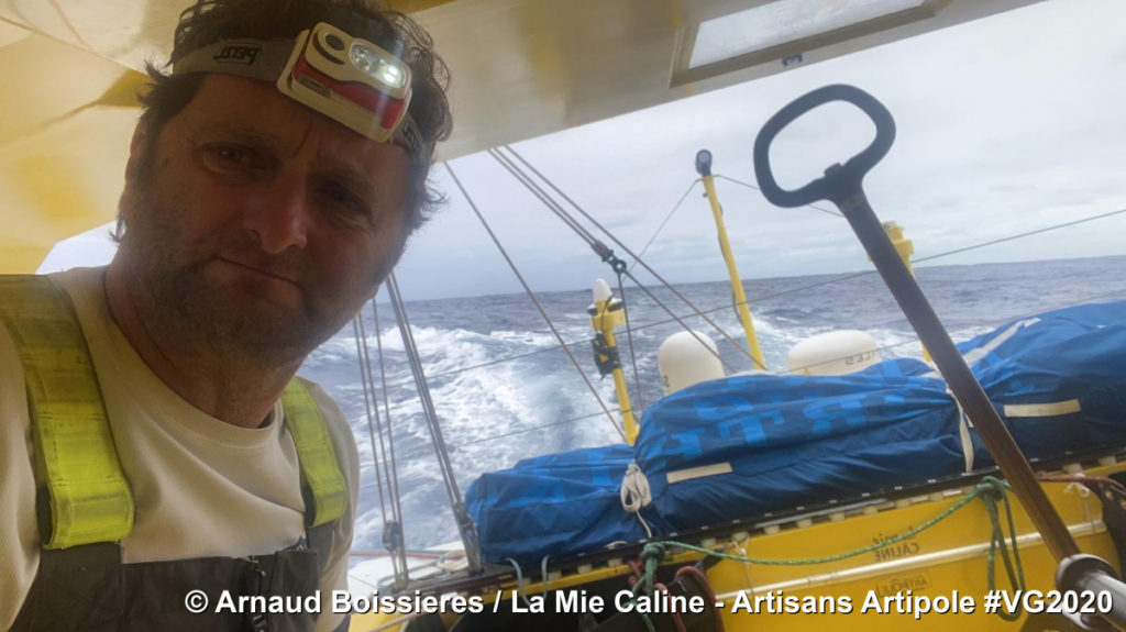 Photo prise par le skipper Arnaud Boissieres