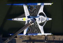 Mise à l’eau du Maxi Trimaran Banque Populaire XI,