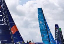 Pro Sailing Tour. Festival pour Leyton, Primonial démâte