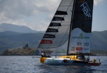 Corsica Med : Tapis roulant et zone de tir activée sur la 1ère étape