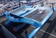 Le Trimaran SVR Lazartigue de François Gabart, un bateau qui se pilote avec un volant !