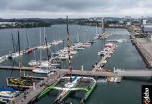 Ultime. Remise à l’eau de Sodebo avec des safrans relevables