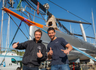 Vendée Globe. Passation d’IMOCA entre Benjamin Dutreux et Guirec Soudée, les jeunes prennent la relève !