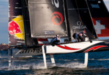 GC32. Deux bateaux de l’équipe Alinghi sur le circuit