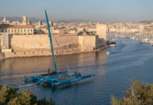 Ultime. Le Trimaran SVR-Lazartigue à Marseille