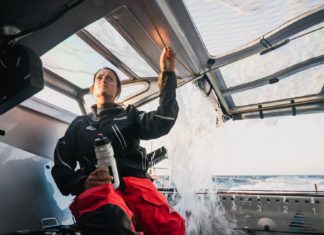Route du Rhum. Justine Mettraux en route pour Saint-Malo à bord de Teamwork (ex-Charal)