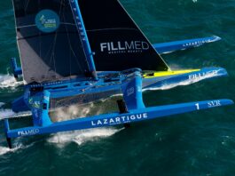 Route du Rhum. Problème sur un foil de SVR-Lazartigue, Gabart répare